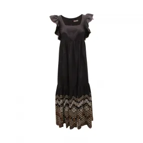 7472AR abito lungo  donna D.EXTERIOR woman dress black