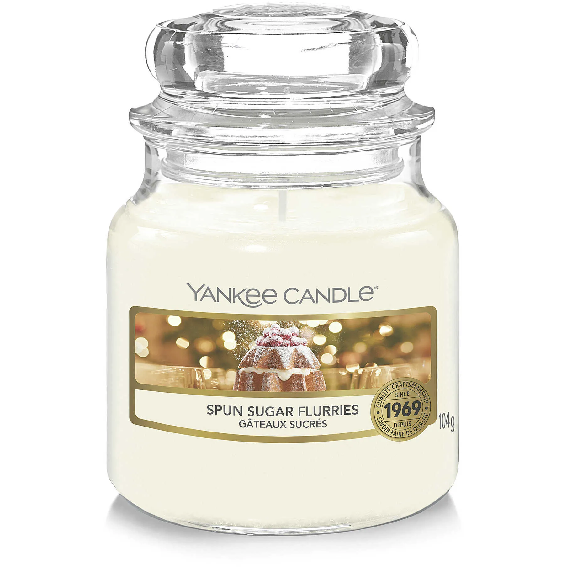 Candela Yankee Candle Giara, Piccola Snow Globe Wonderland colore Bianco