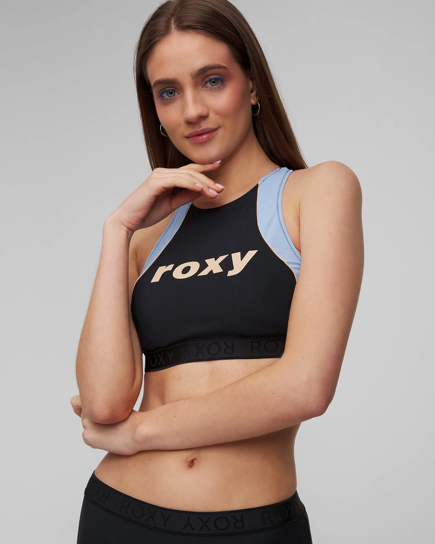 Crop top da bagno Roxy Active ERJX305242-kvj0