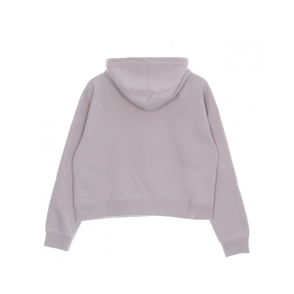 felpa cappuccio corta donna bold hood specialty fleece PURPLE PASTE