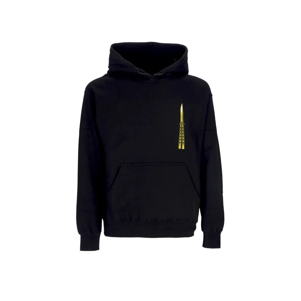 felpa cappuccio uomo butterfly hoodie BLACK