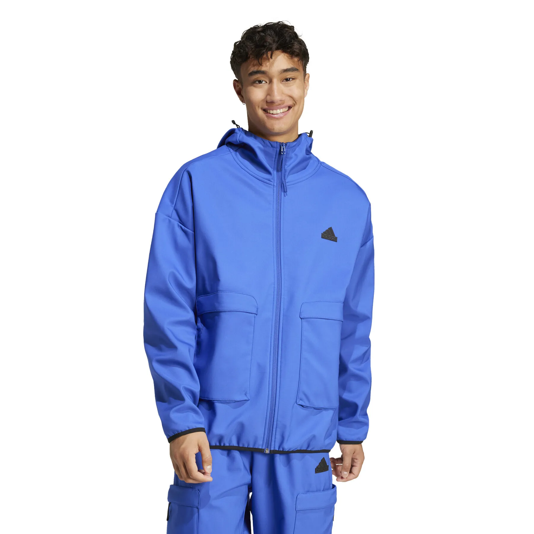 Felpa con cappuccio zip adidas City Escape Premium