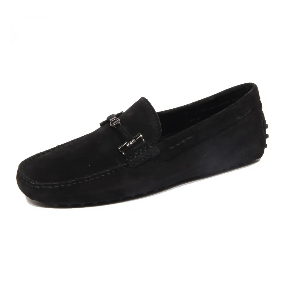 G2220 mocassino uomo TOD'S black suede loafer shoe man