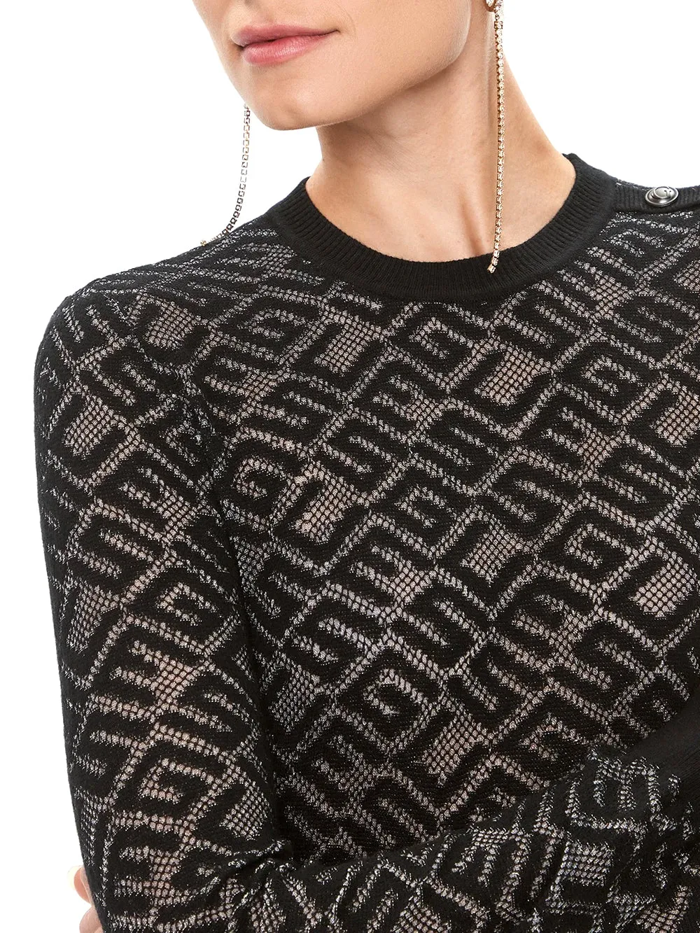 Guess Maglia Donna Mod. W4RR28 Z3C90 JBLK Black