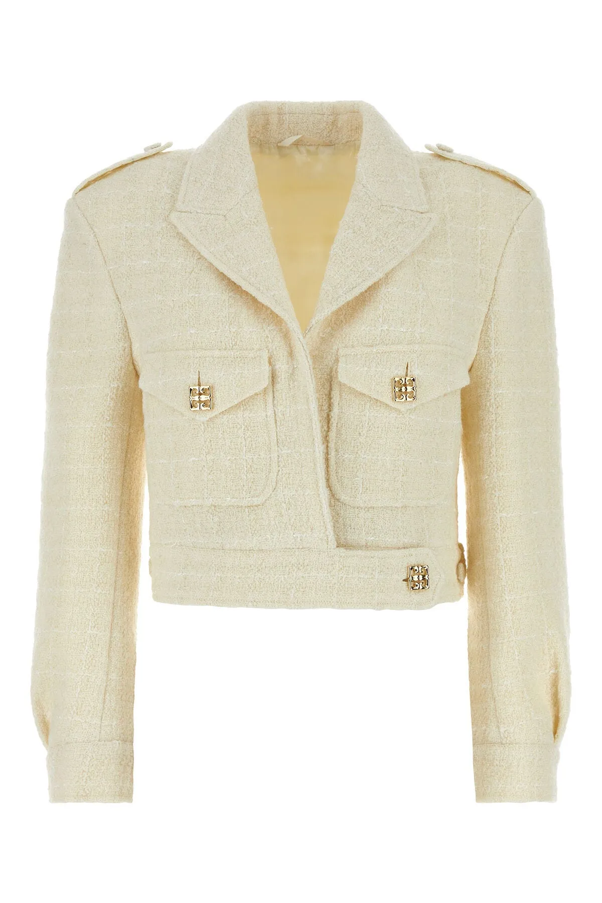 Ivory teed blazer    
