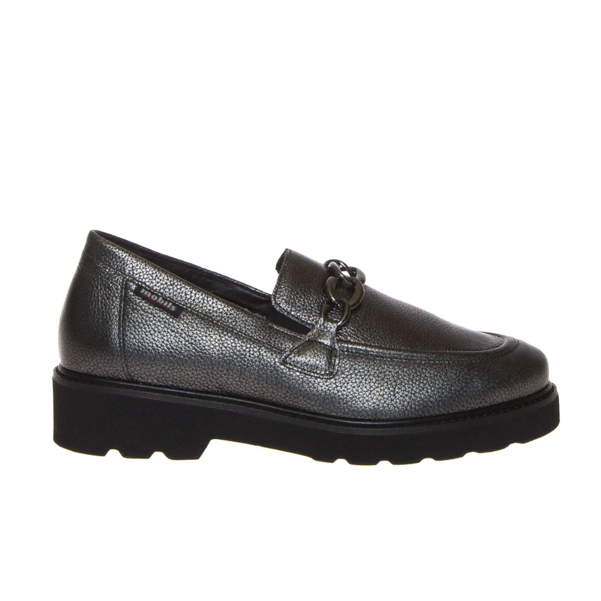 MOBILS MEPHISTO ORLA COLLEGE MOCASSINO PELLE ARGENTO  