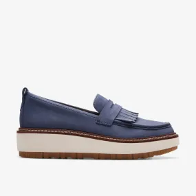 Orianna Loafer Nabuk blu scuro