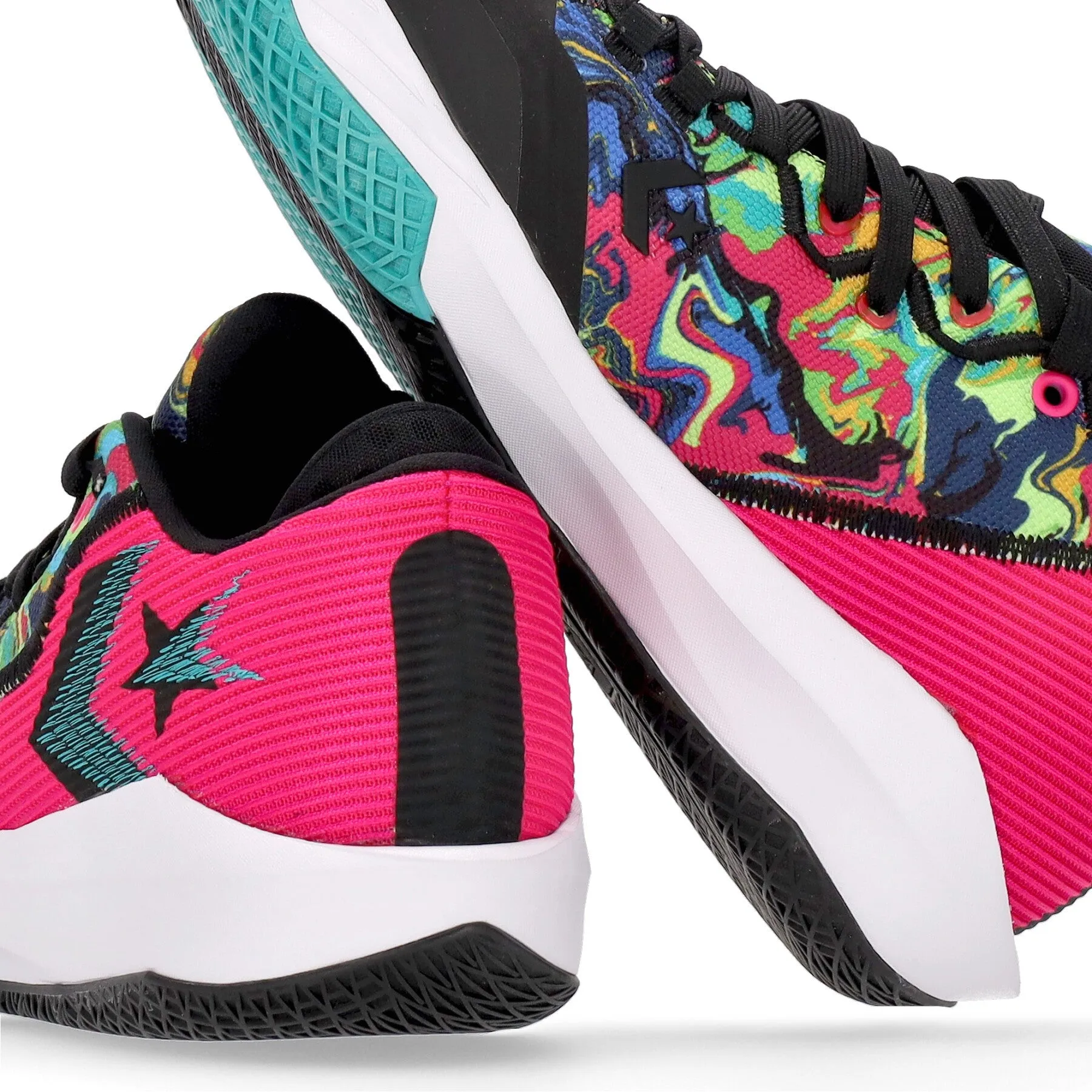 Scarpa Basket Uomo All Star Bb Jet Mid Pink/black/white